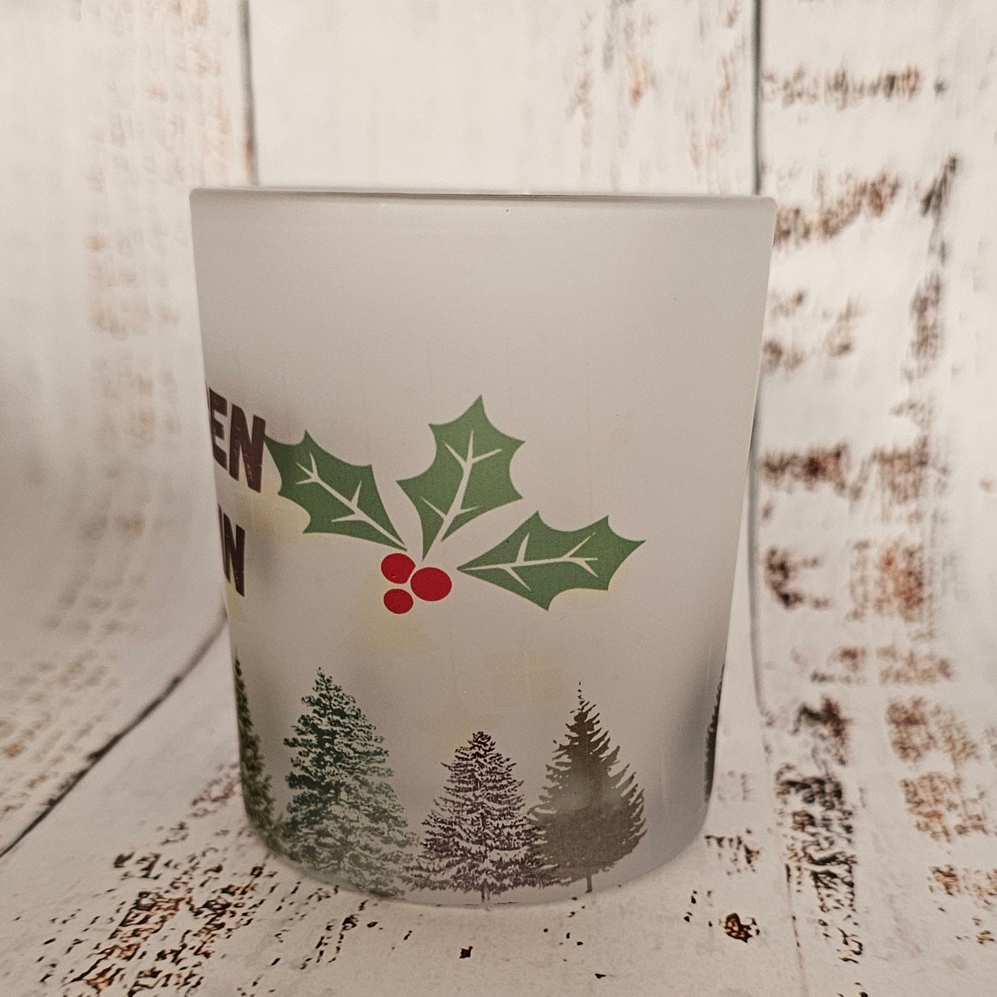 Kerst waxinelicht houder - lieve vriendin