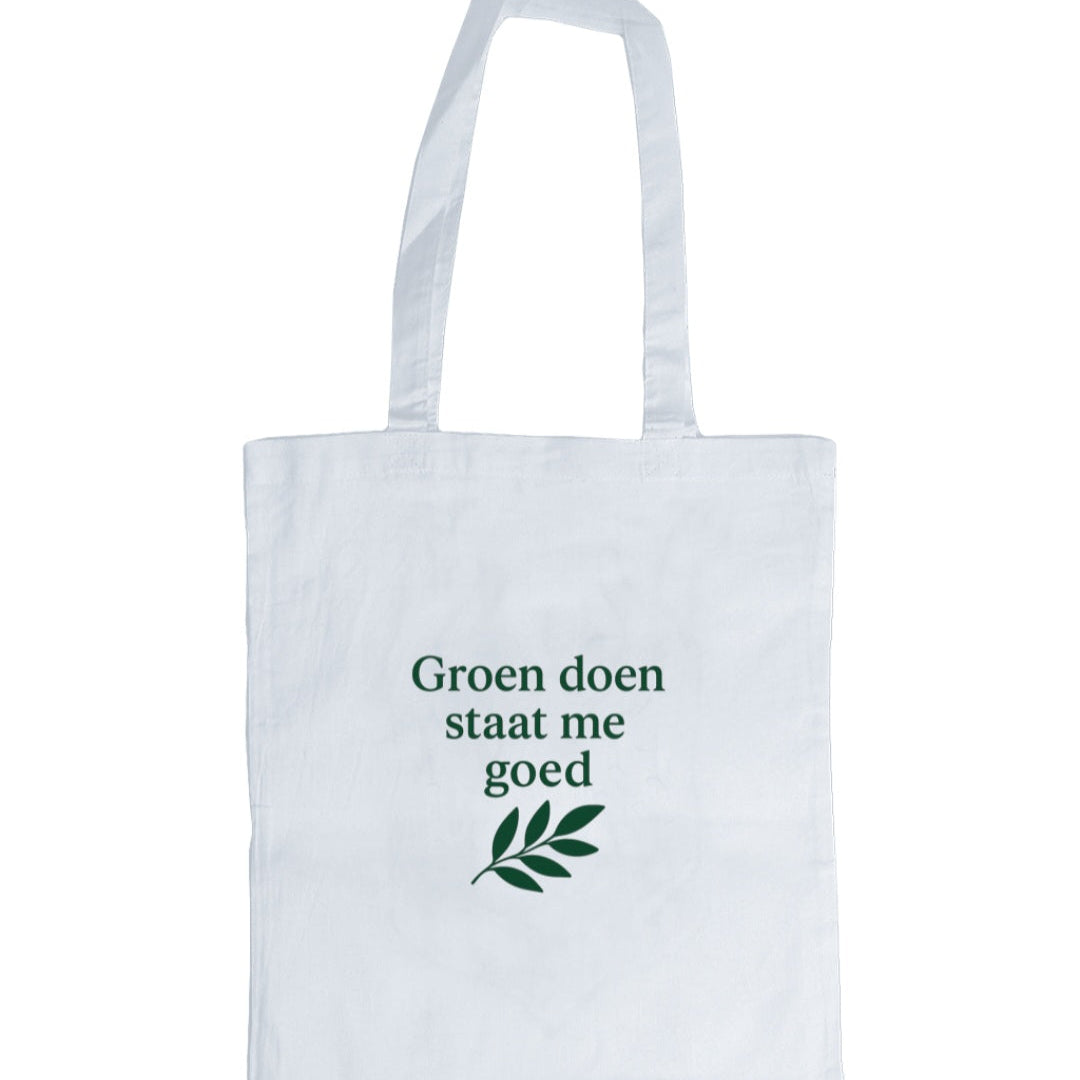Canvas tas – "groen doen staat me goed