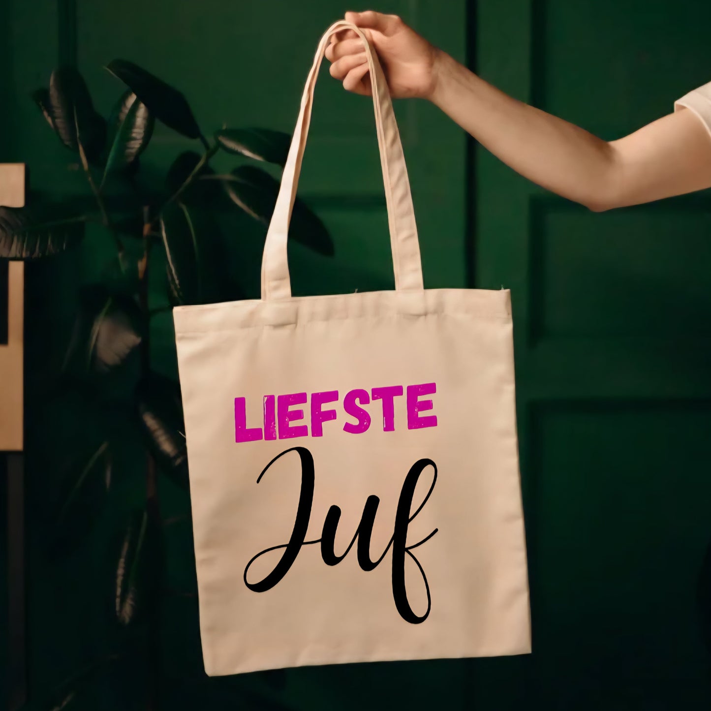 Canvas tas – Liefste juf