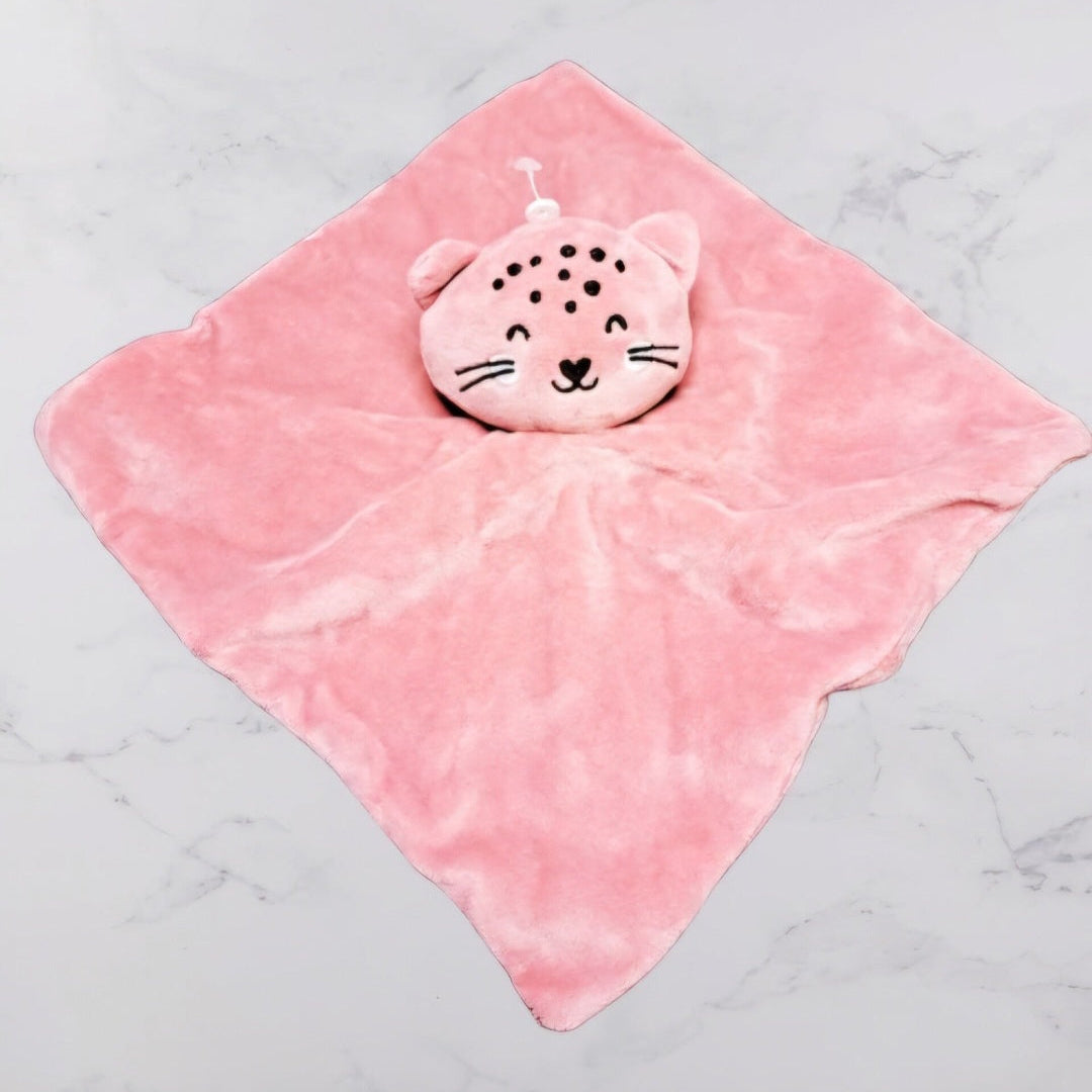 Knuffel doekje - poes - met naam en geboortedatum