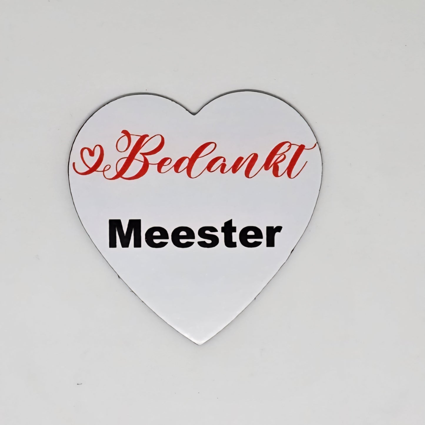 Magneet hart vorm - Bedankt meester