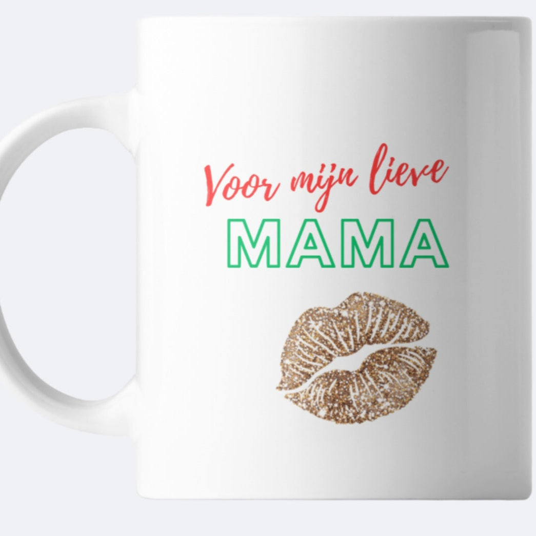 Mok - kerst - Dikke kerst kus - mama