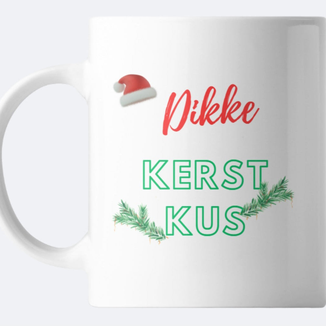 Mok - kerst - Dikke kerst kus - mama