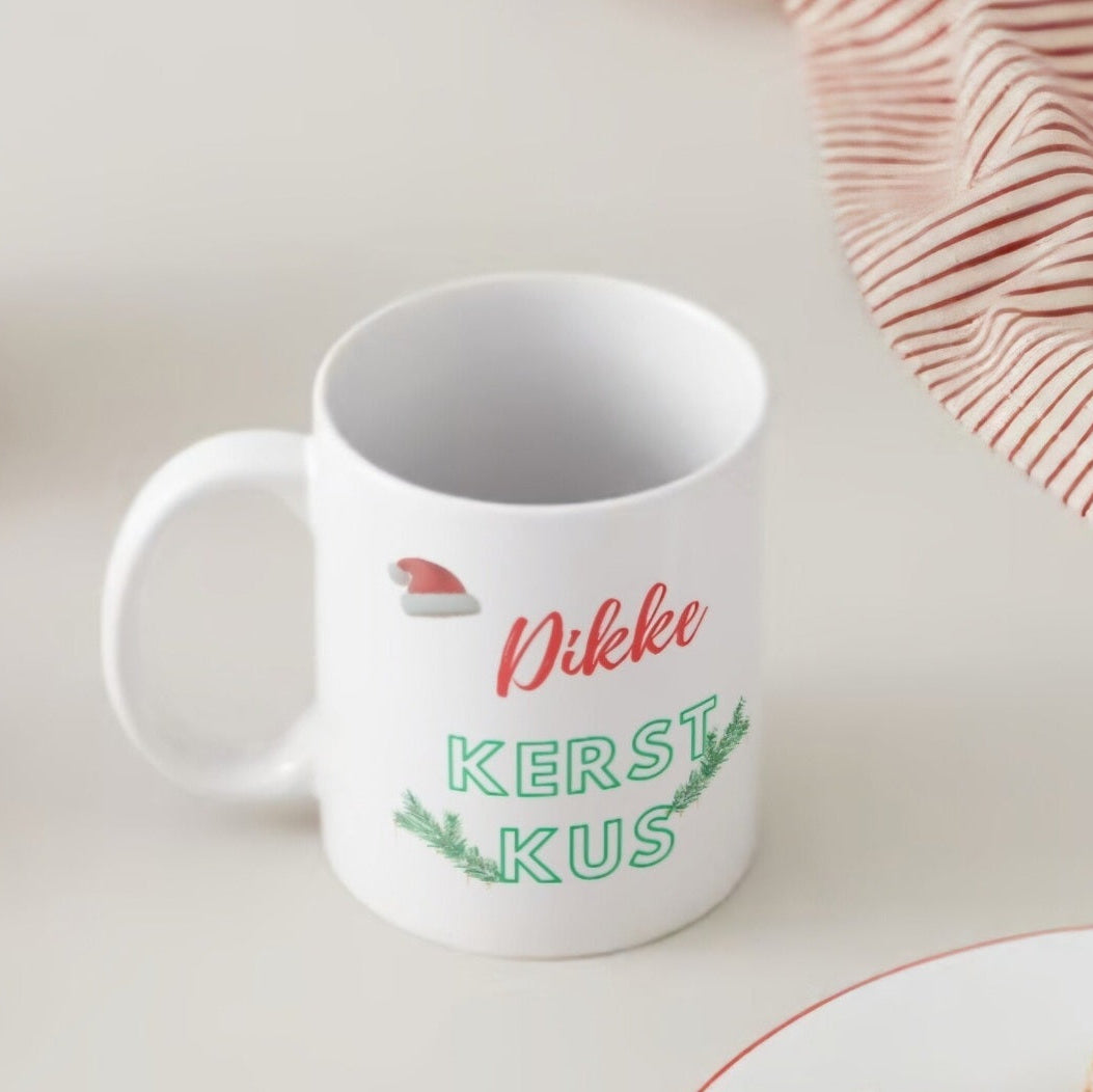 Mok - kerst - Dikke kerst kus - vriendin