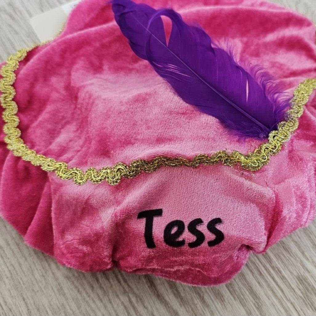 Pietenmuts met naam - roze - meisje - pieten muts - sinterklaas