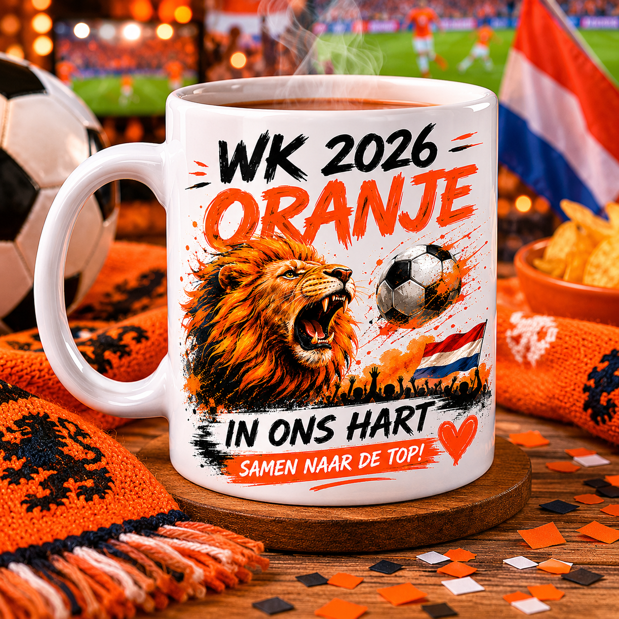 WK 2026 Oranje Mok β In Ons Hart | Supportersmok voor Echte Oranje Fans π§‘β½π¦