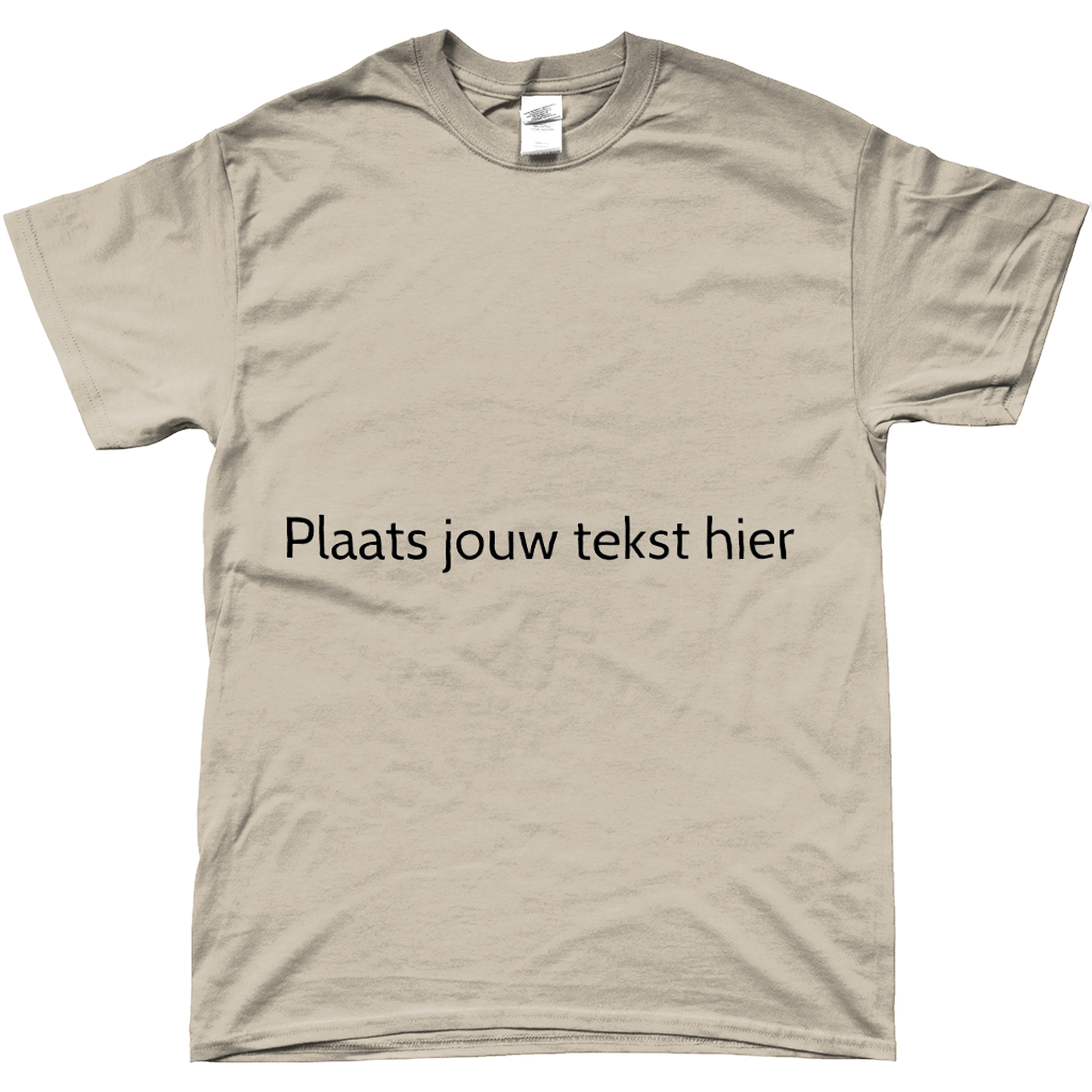 Gepersonaliseerd T-shirt – Ontwerp jouw eigen shirt met tekst | Verschillende maten & kleuren