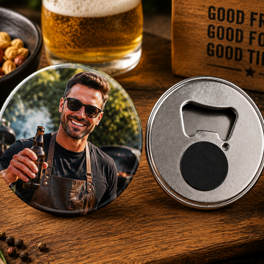 Gepersonaliseerde Bieropener met Eigen Foto cadeau