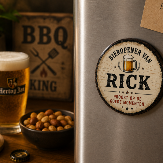 Gepersonaliseerde Magnetische Bieropener met Naam
