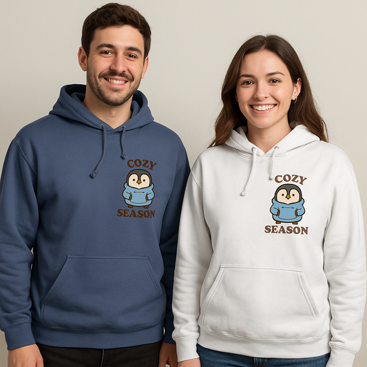 Hoodie - Cozy Season – Warm, Schattig & Onweerstaanbaar 🐧💙