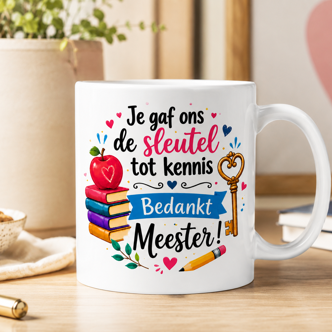 Mok Bedankt Meester Je gaf ons de sleutel tot kennis