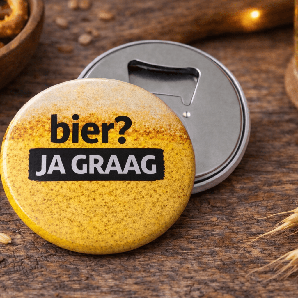 Bier? Ja Graag – Bieropener & Koelkastmagneet
