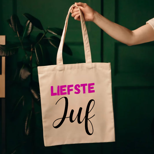 Canvas tas – Liefste juf