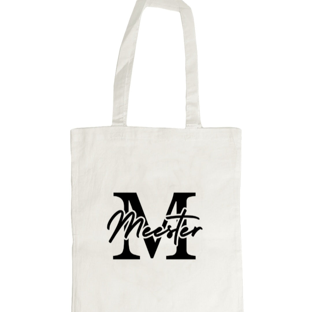 Canvas tas – Meester