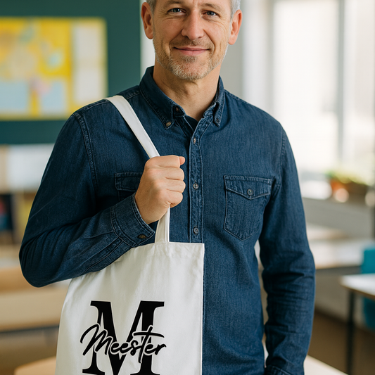 Canvas tas – Meester