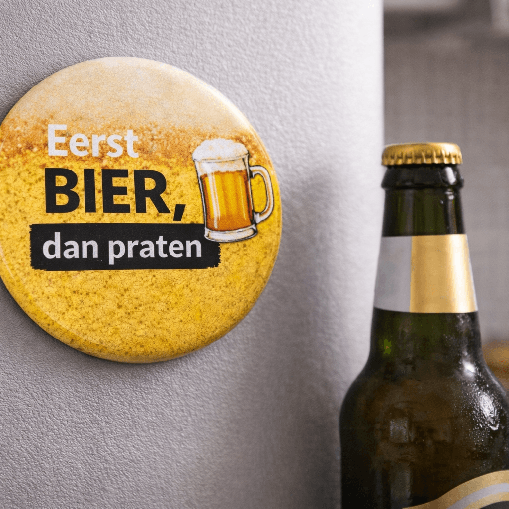 Bieropener Magneet – “Eerst Bier, Dan Praten” – Grappig Cadeau