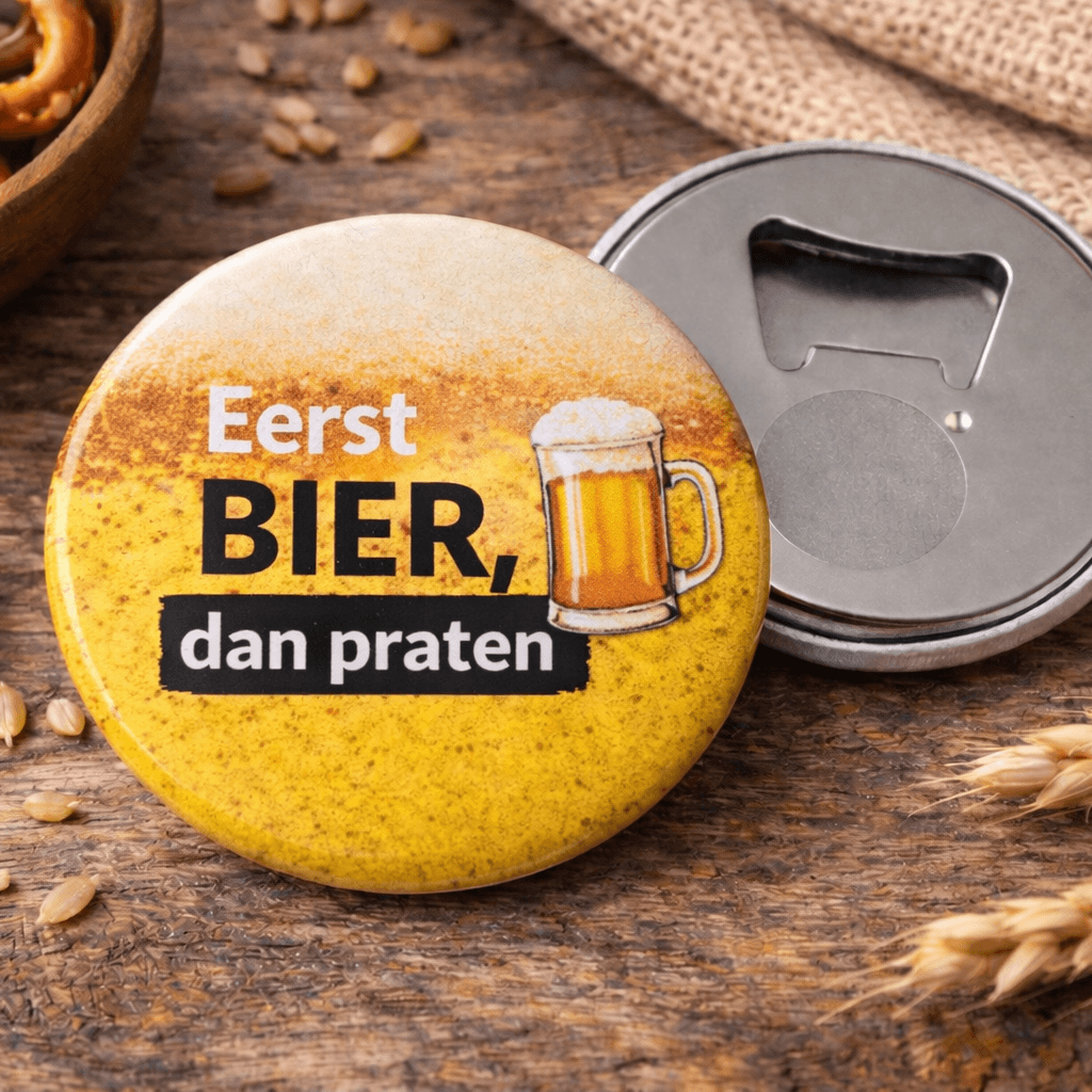 Bieropener Magneet – “Eerst Bier, Dan Praten” – Grappig Cadeau