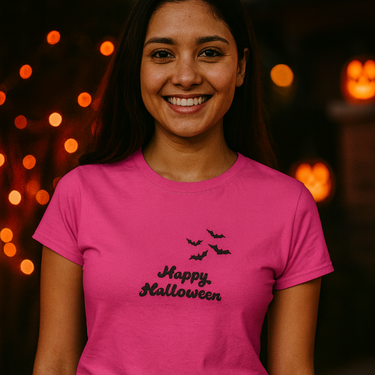 T-shirt - happy Halloween - dames