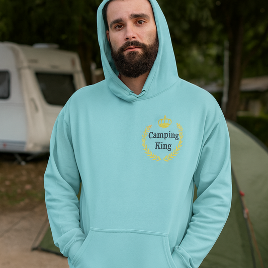 Hoodie - camping  king - meerdere kleuren - meerdere maten