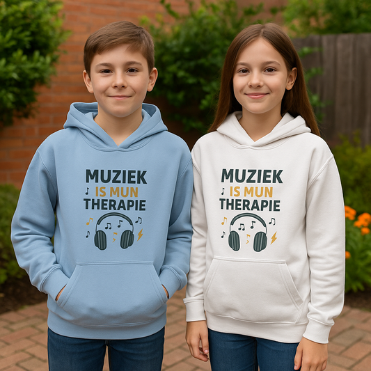 Tiener Hoodie – “Muziek is mijn therapie” 🎧