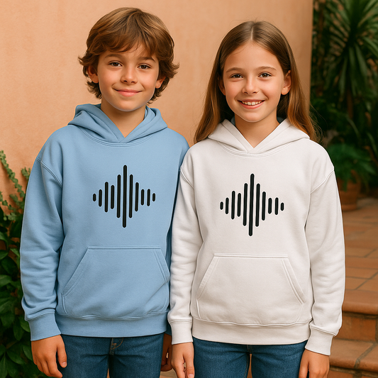 Kinder hoodie 🎧 Soundwave – Stoer & Comfortabel