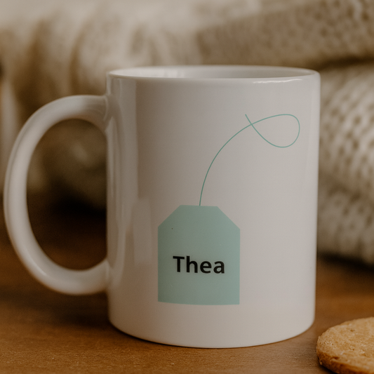 Mok - theezakje met eigen naam