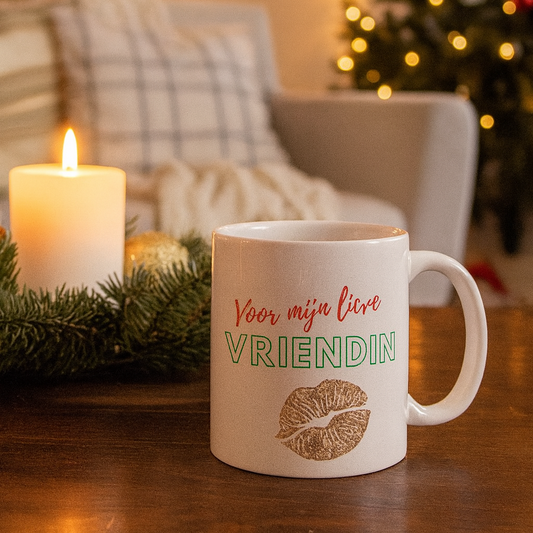 Mok - kerst - Dikke kerst kus - vriendin