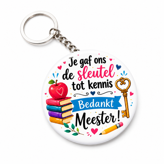 Sleutelhanger Meester Bedankt