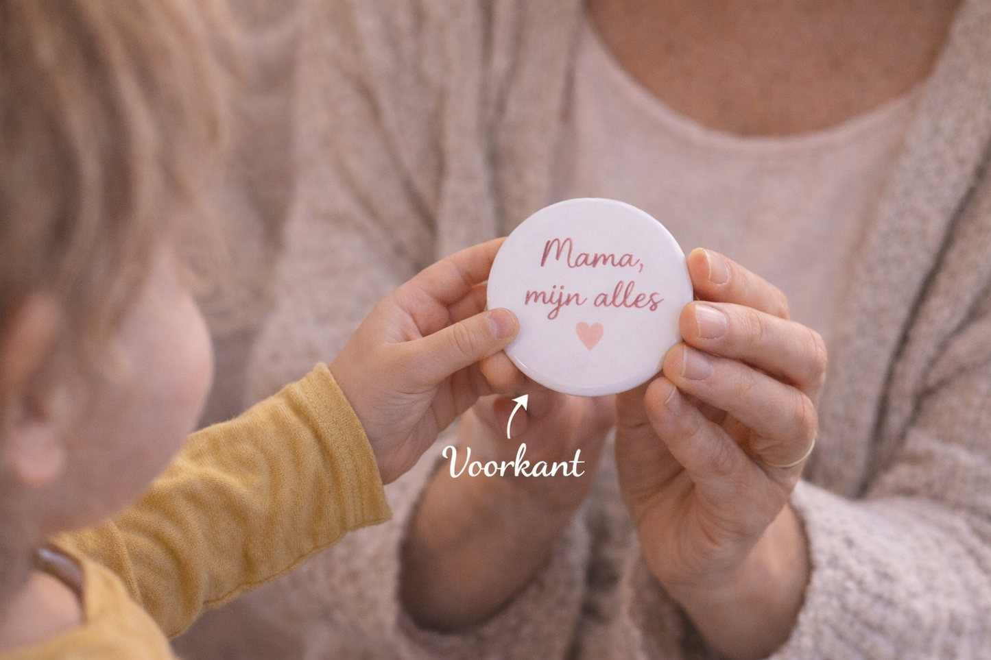 Mama, Mijn Alles Spiegel 58mm – Compact Zakspiegeltje – Lief Cadeau voor Moeder