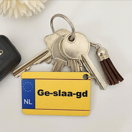 Sleutelhanger - rijbewijs - geslaagd