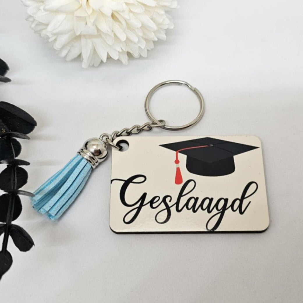Sleutelhanger - diploma - geslaagd