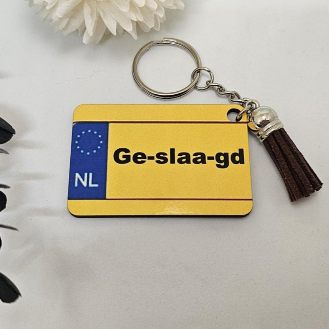 Sleutelhanger - rijbewijs - geslaagd