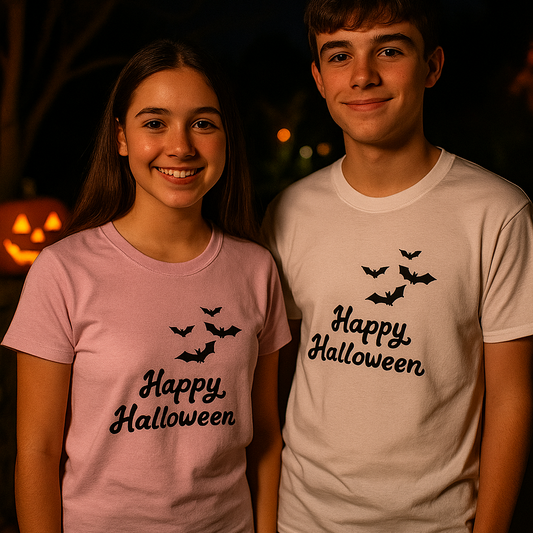 T-shirt - happy Halloween - kinderen