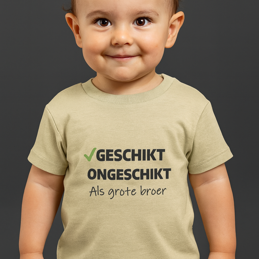 Kinder t-shirt met opdruk - geschikt als grote broer