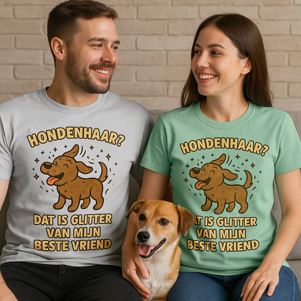 T-shirt - Hondenhaar? Dat is glitter van mijn beste vriend