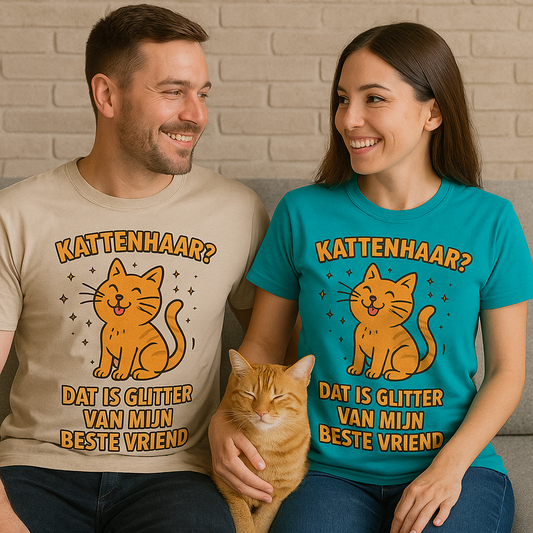 T-shirt - Kattenhaar? Dat is glitter van mijn beste vriend