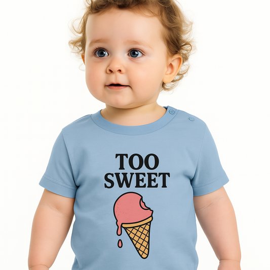 Peuter T-shirt – TOO SWEET met ijsje | Schattig, stoer en comfy