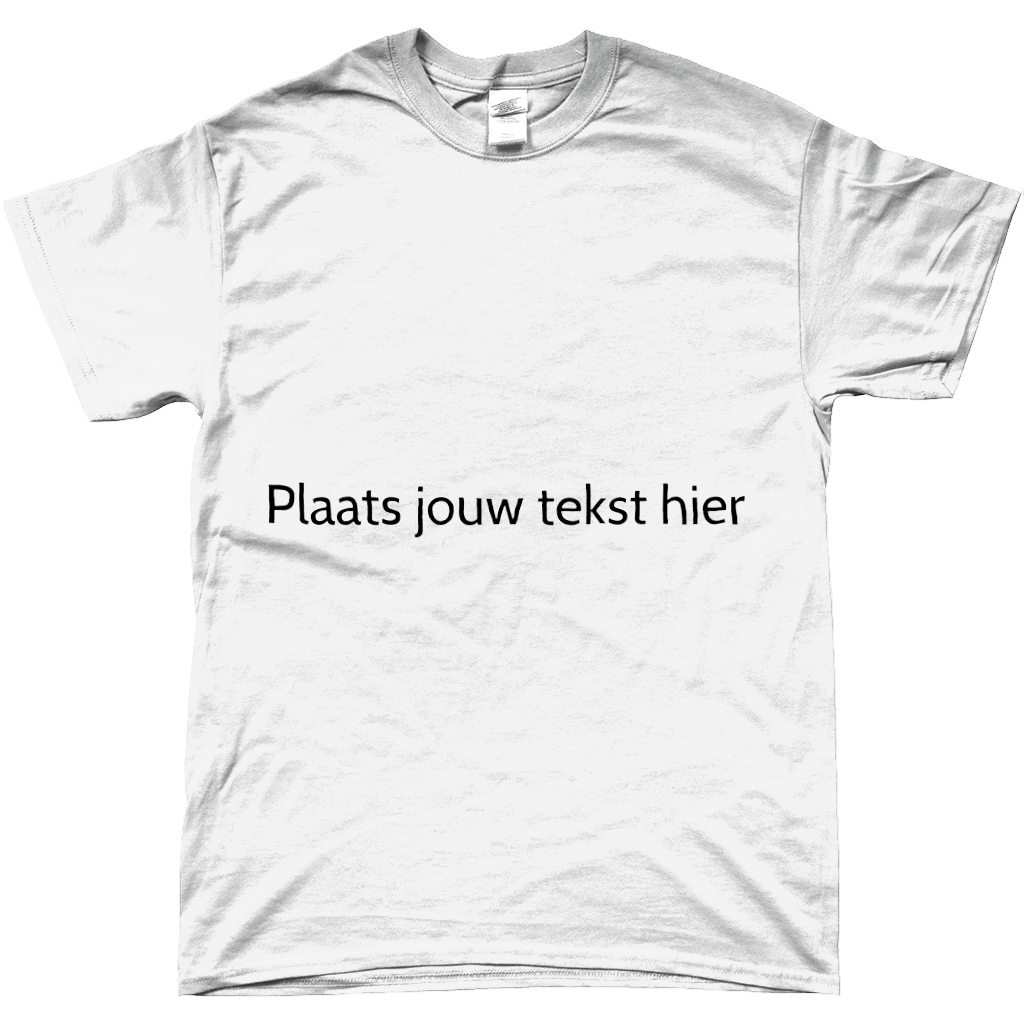 Gepersonaliseerd T-shirt – Ontwerp jouw eigen shirt met tekst | Verschillende maten & kleuren